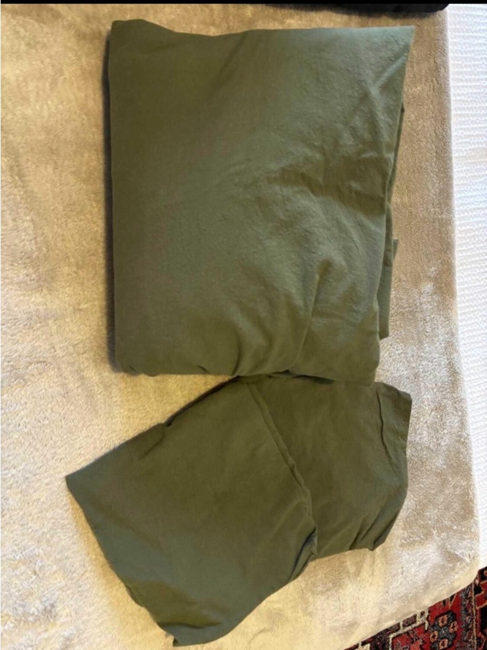 King sized duvet cover and shams